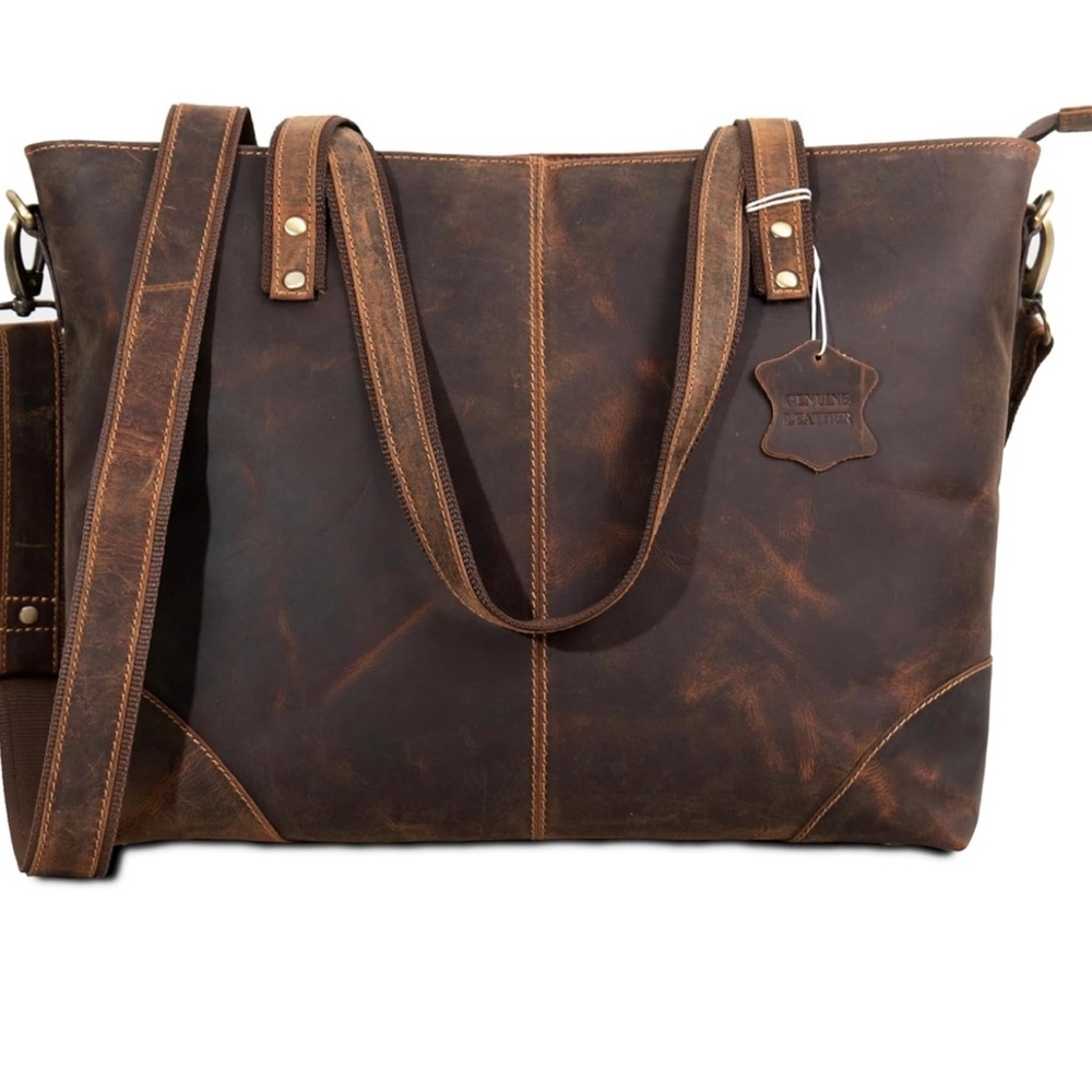 Tote Leather Bag and Crossbody Bag - Picture 3 of 16
